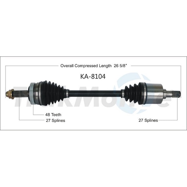 Surtrack Axle Cv Axle Shaft, Ka-8104 KA-8104 - main